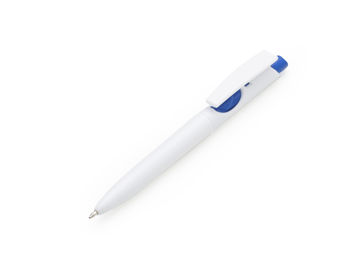 Caneta plástica com mecanismo de acionamento por clique, prática e funcional. Ideal para o uso diário, oferece conforto na escrita e é compacta, tornando-se uma opção versátil para o dia a dia. Seu design simples e eficiente garante boa durabilidade e facilidade de transporte