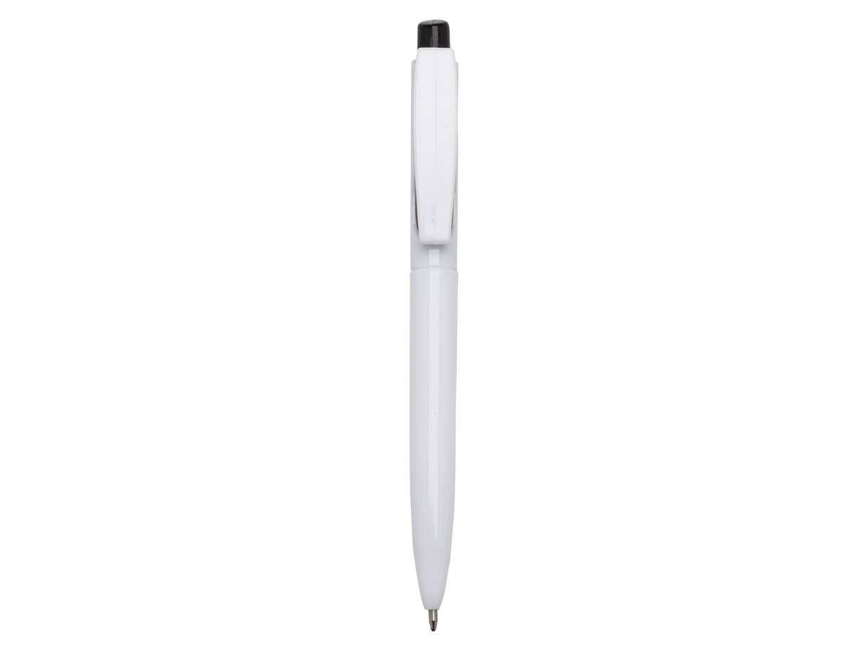 Caneta plástica com mecanismo de acionamento por clique, prática e funcional. Ideal para o uso diário, oferece conforto na escrita e é compacta, tornando-se uma opção versátil para o dia a dia. Seu design simples e eficiente garante boa durabilidade e facilidade de transporte