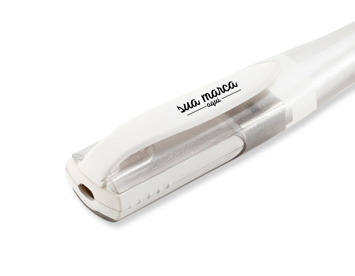 Caneta esferográfica com pen drive 8GB.