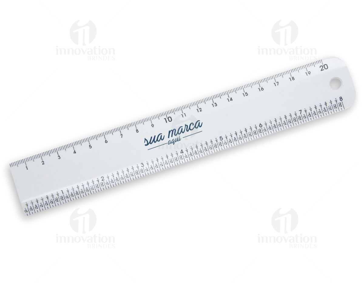Régua plástica 20 cm