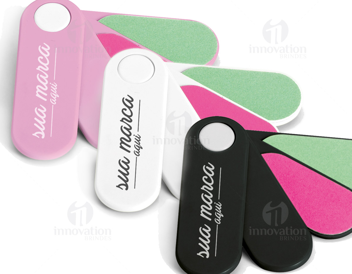 Kit com 4 lixas coloridas