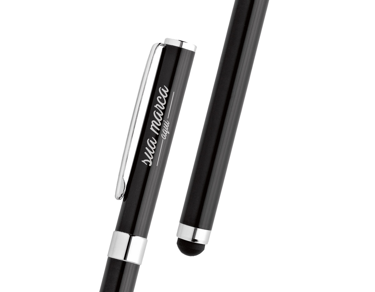 Roller de metal, com ponteira touch.