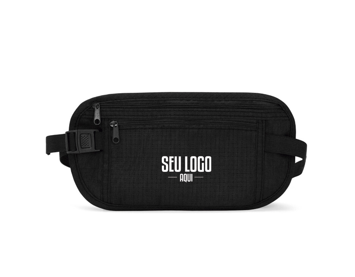 Pochete tipo doleira confeccionada em nylon, com design compacto e discreto, ideal para transportar itens pessoais com mais segurança. Possui dois bolsos de tamanhos diferentes que facilitam a organização de objetos essenciais. Conta com cinto elástico ajustável e fivela de encaixe, proporcionando conforto e praticidade no uso diário, especialmente em viagens, passeios ou atividades ao ar livre.