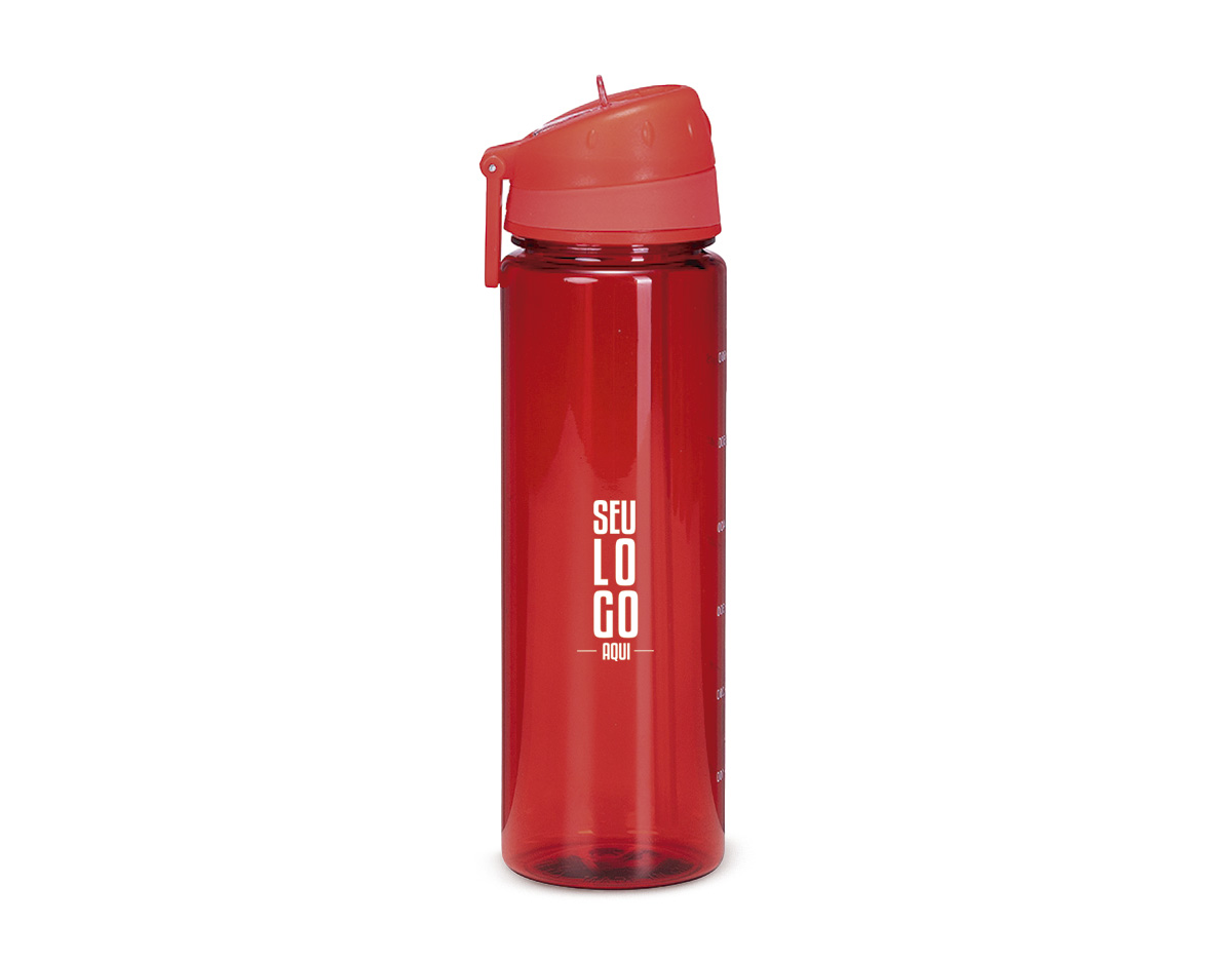 Squeeze de 700ml em plástico AS livre de BPA, com design funcional e prático para o dia a dia. Possui tampa com bico flip, canudo removível e vedação em silicone, garantindo segurança no uso. Conta ainda com alça para transporte, sendo uma ótima opção de brinde promocional com excelente área para personalização.