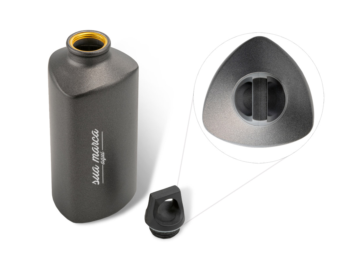 Squeeze alumínio com tampa em PP capacidade 600 ml