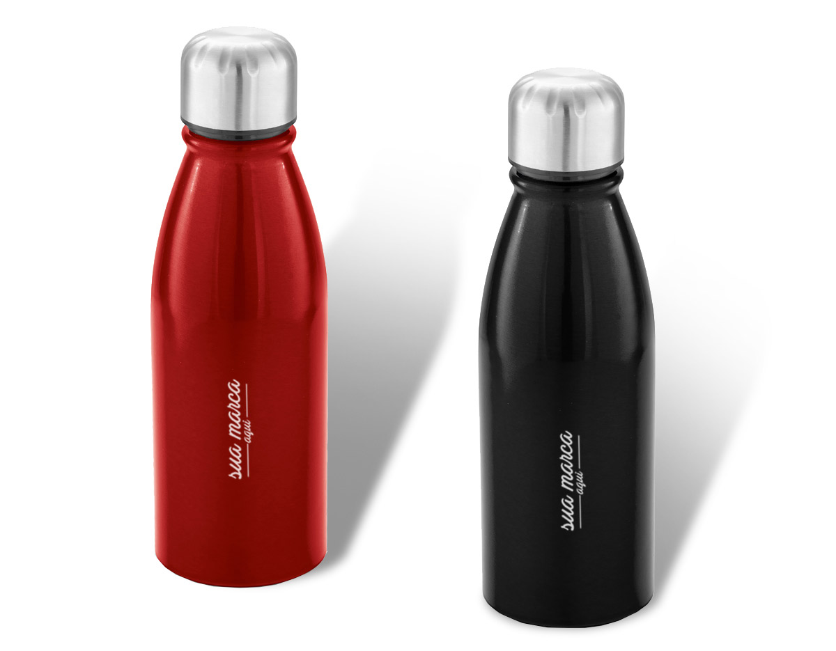 Squeeze alumínio tampa em aço inox capacidade 500 ml