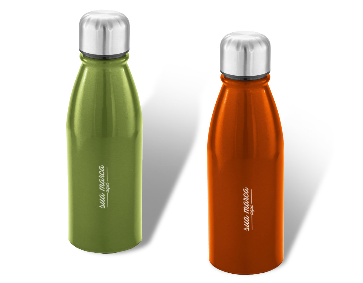 Squeeze alumínio tampa em aço inox capacidade 500 ml