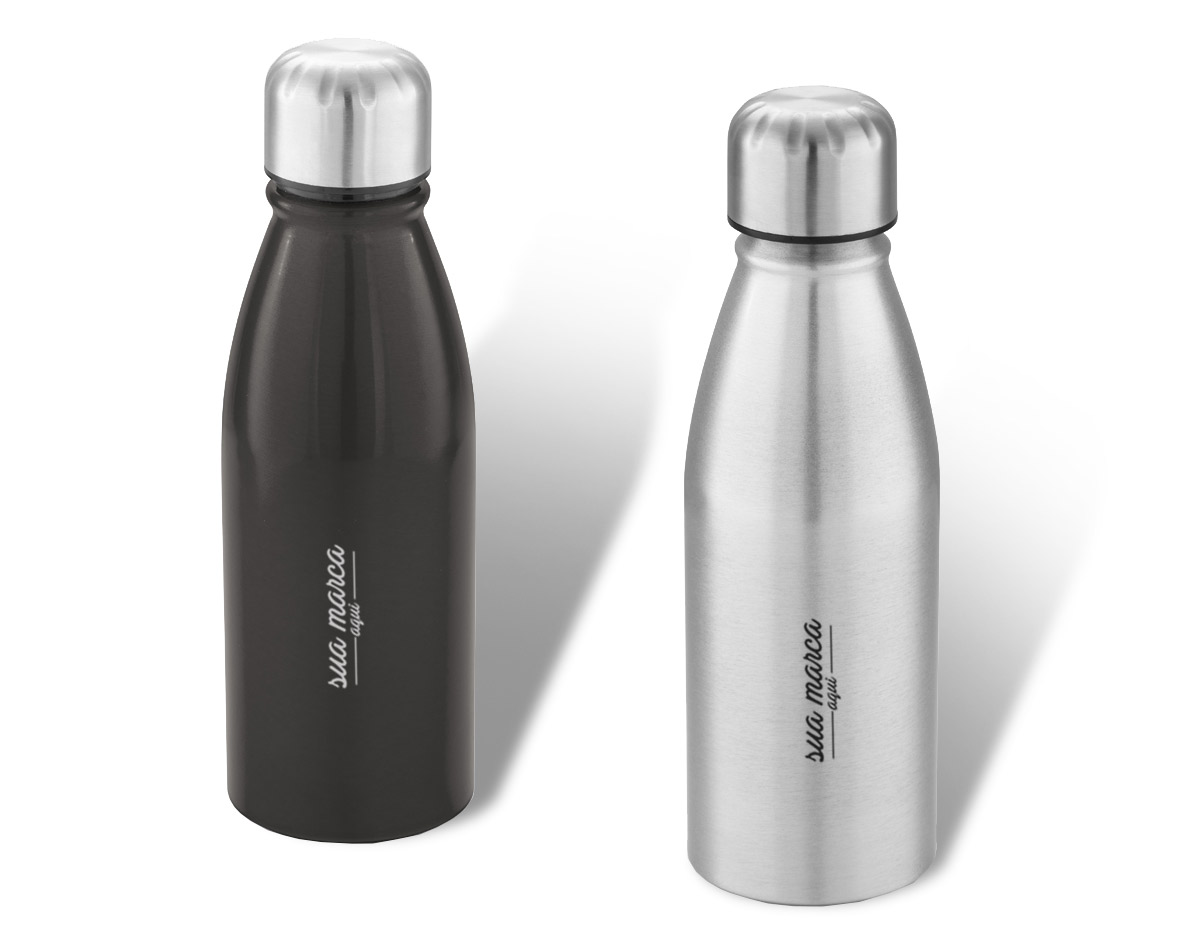 Squeeze alumínio tampa em aço inox capacidade 500 ml
