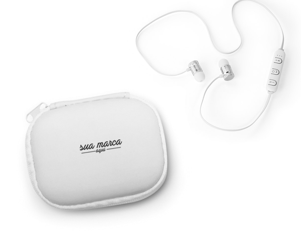 Fone de ouvido PC magnético com transmissão por bluetooth autonomia até 3 horas função para atender chamadas, controle de volume e conexão à playlist do dispositivo móvel. incluso cabo USB/micro USB para carregar fornecido em bolsa em EVA