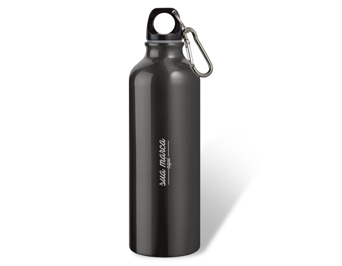 Squeeze alumínio com mosquetão capacidade 750 ml