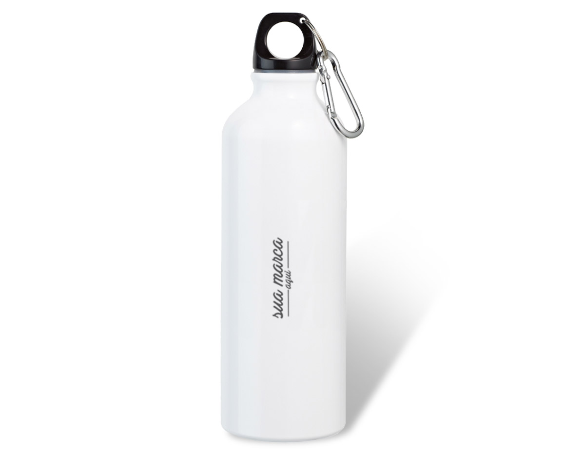 Squeeze alumínio com mosquetão capacidade 750 ml