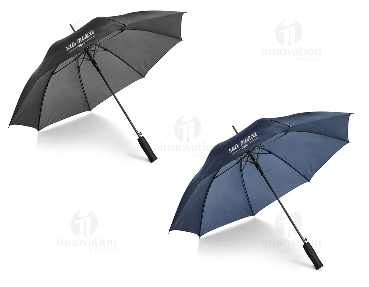 Guarda-chuva. Poliéster 190T. Varetas e haste em fibra de vidro. Pega em EVA. Abertura automática. 1040 mm | 830 mm