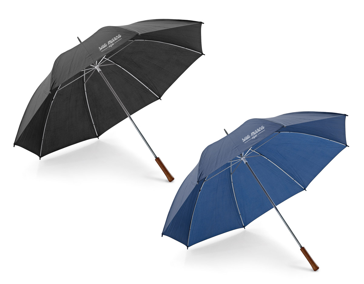 Guarda-chuva de golfe. Poliéster 190T. Pega em madeira	