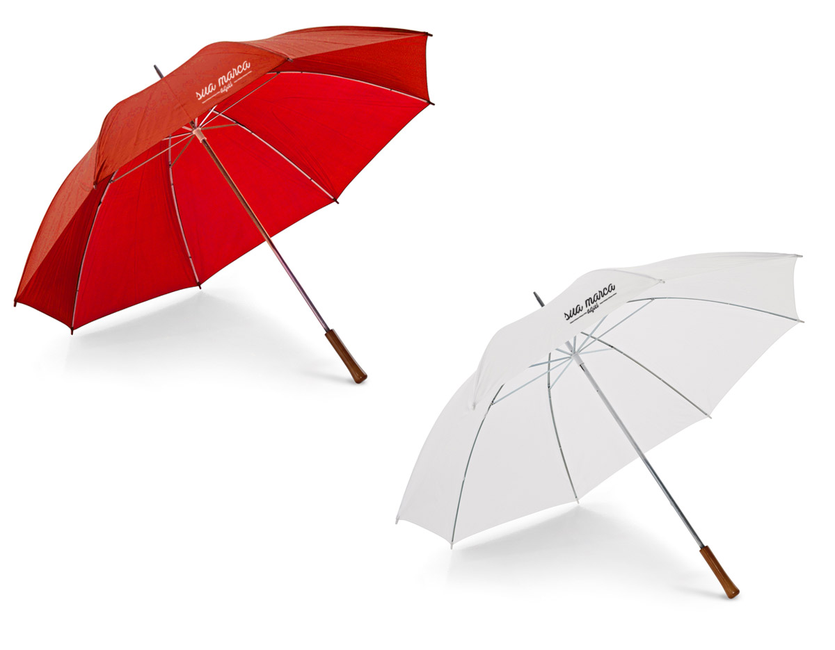 Guarda-chuva de golfe. Poliéster 190T. Pega em madeira	
