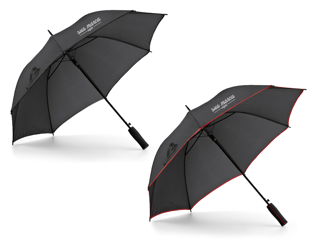 Guarda chuva. poliéster 190T. pega em eva. abertura automática