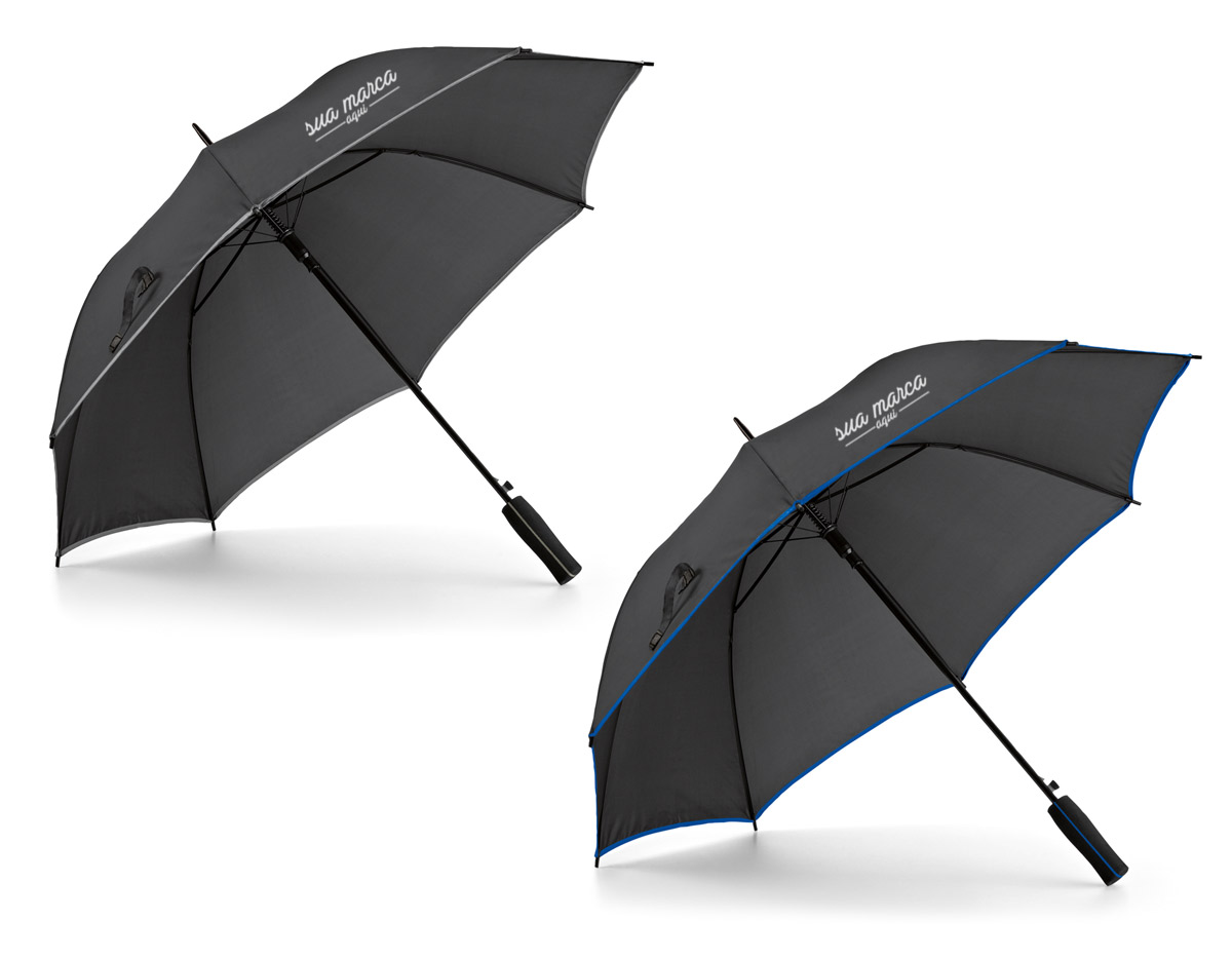 Guarda chuva. poliéster 190T. pega em eva. abertura automática