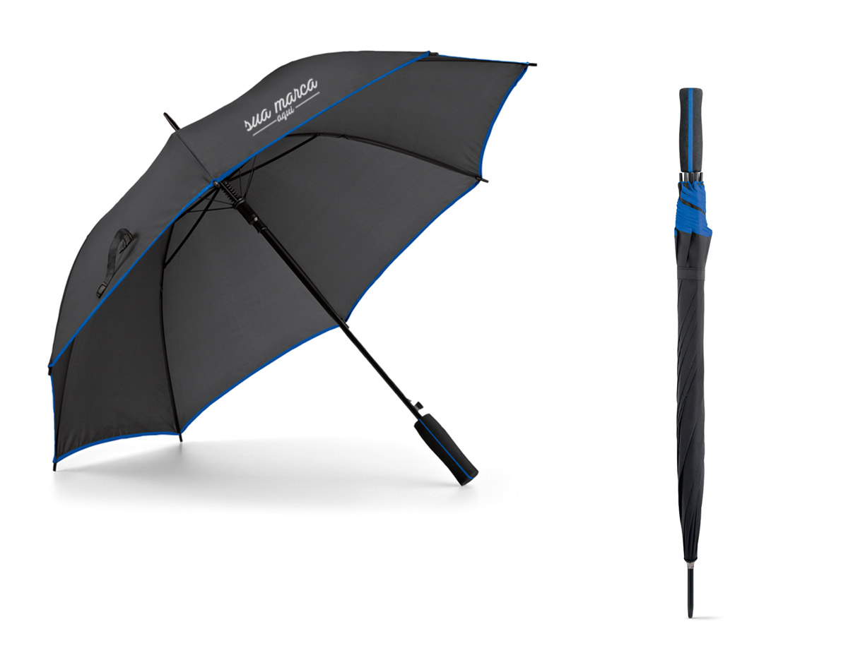 Guarda chuva. poliéster 190T. pega em eva. abertura automática