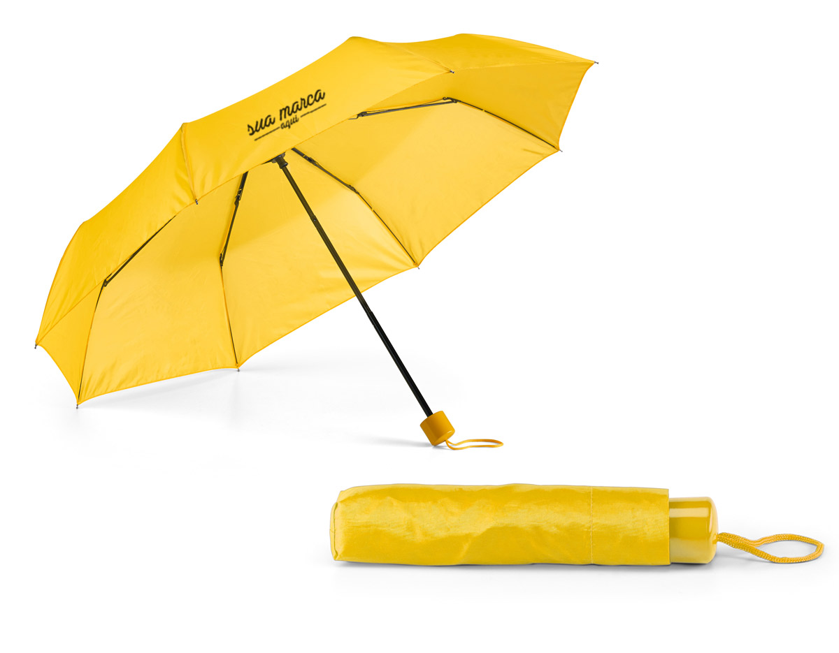 Guarda-chuva poliéster 190T dobrável