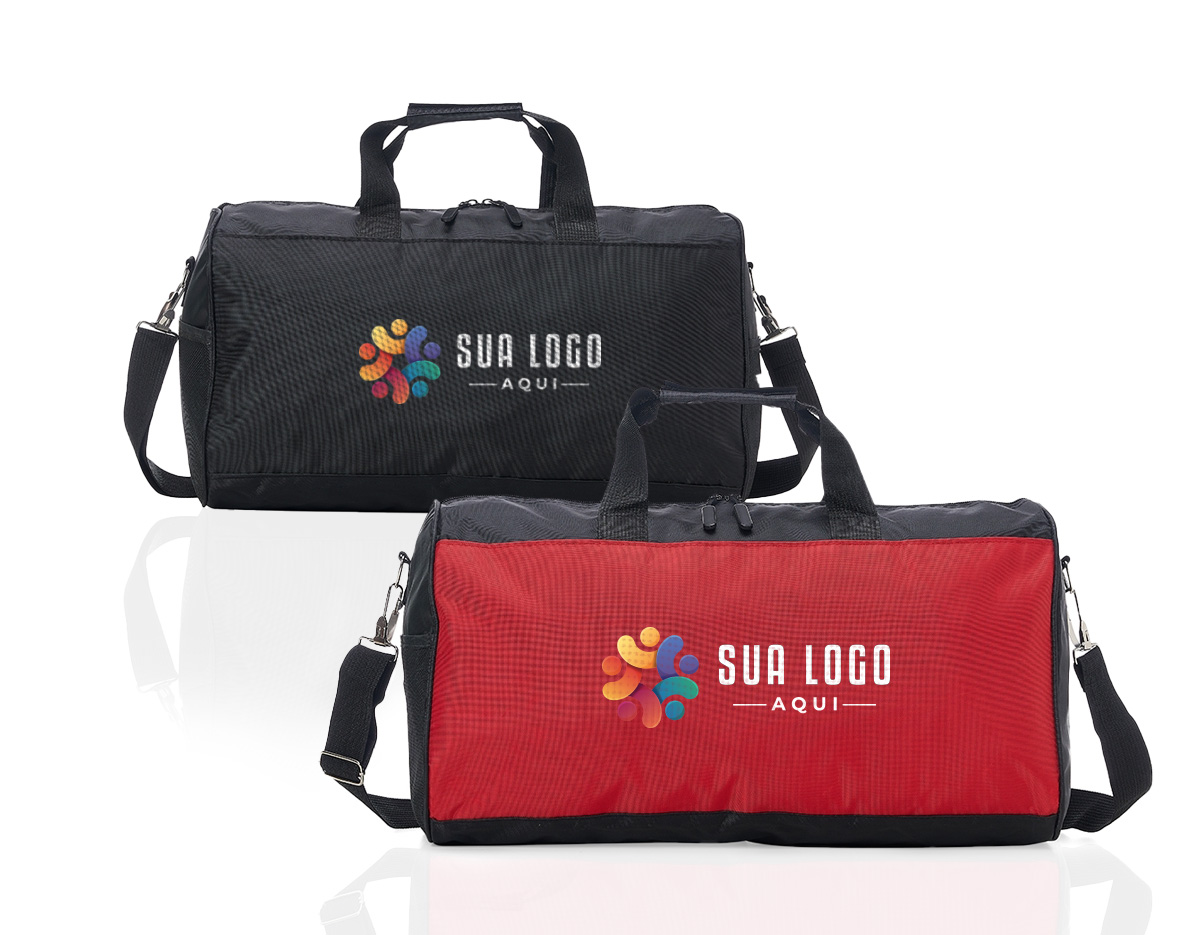 Bolsa de poliéster impermeável com capacidade de 26 litros. Possui compartimento principal com amplo espaço e um pequeno bolso interno para acessórios, além de um bolso lateral em tela. A bolsa contém alças de nylon para mãos com suporte de velcro para unificação das alças, alça transversal regulável, duas fivelas superiores para encaixe da alça transversal, zíperes com puxadores emborrachado e revestimento interno de poliéster.