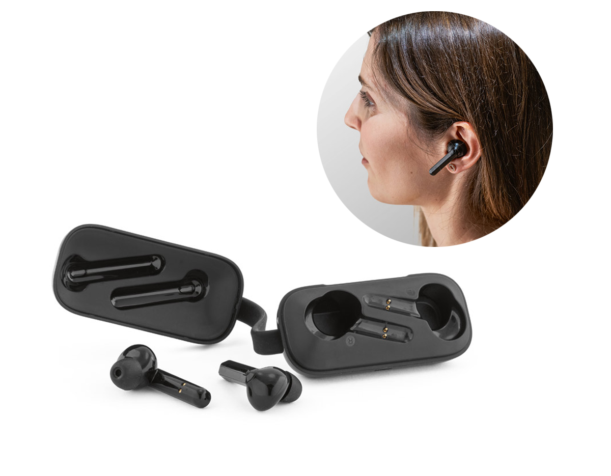 Fone wireless bluetooth 5.0 em ABS