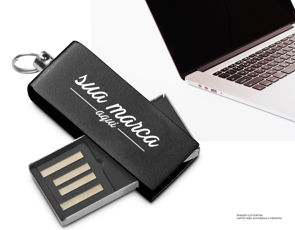Pen Drive UDP mini com 8GB em alumínio