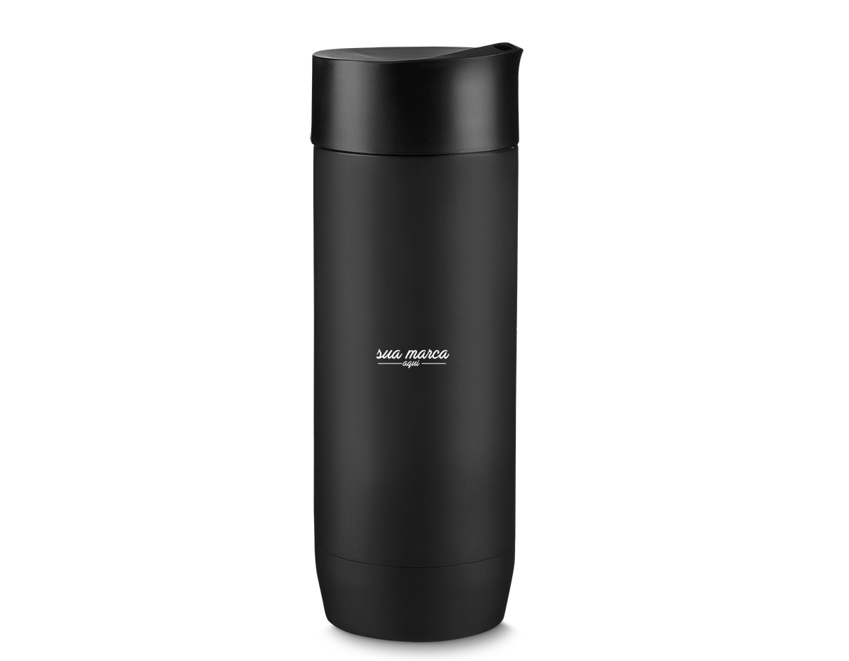 Copo em aço inox parede dupla 450ml.