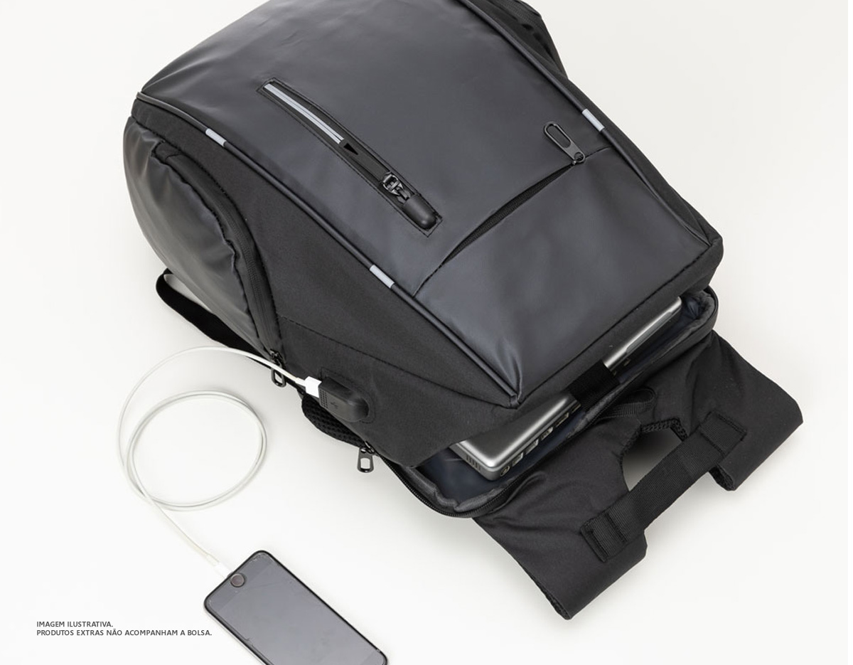 Mochila notebook poliéster 17"