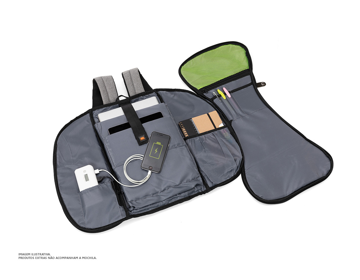 Mochila notebook poliéster 17"