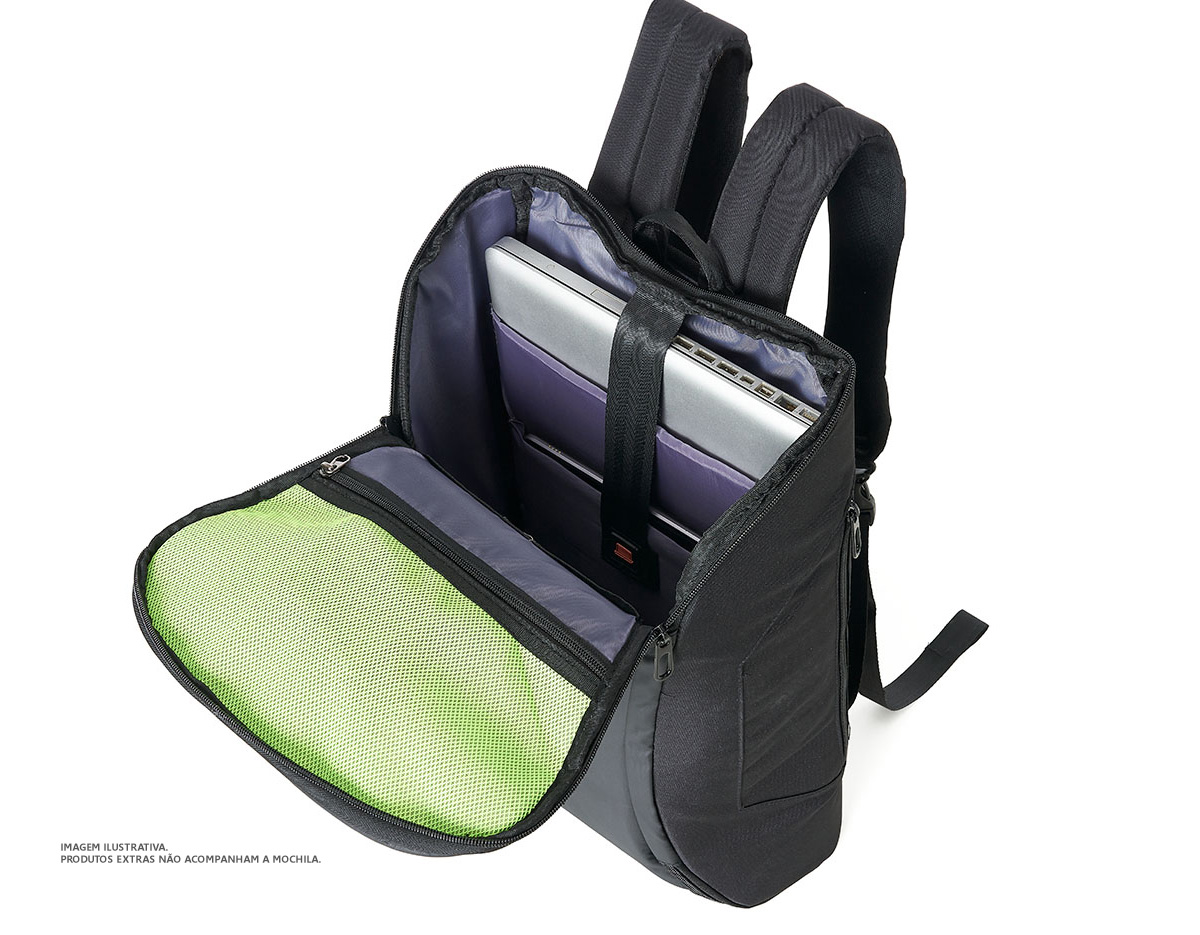 Mochila notebook poliéster 17"