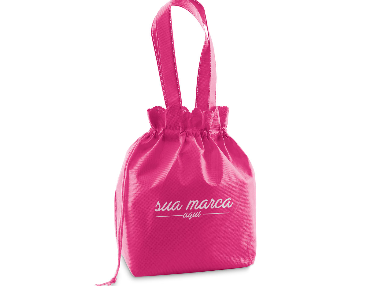 Bolsa multiusos em non-woven ( TNT - 80 g/m²) e termo-selada. 300 x 270 x 120 mm