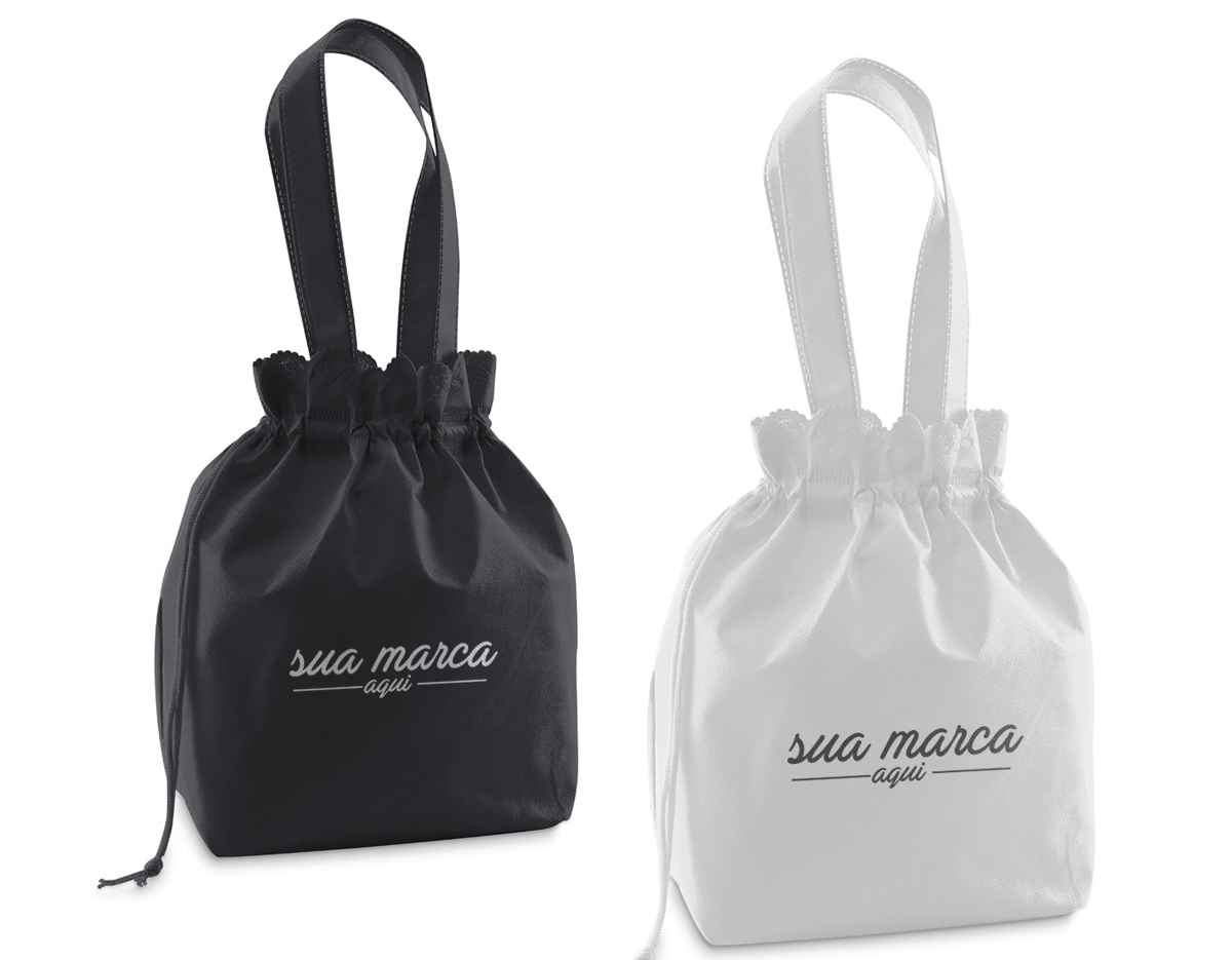 Bolsa multiusos em non-woven ( TNT - 80 g/m²) e termo-selada. 300 x 270 x 120 mm