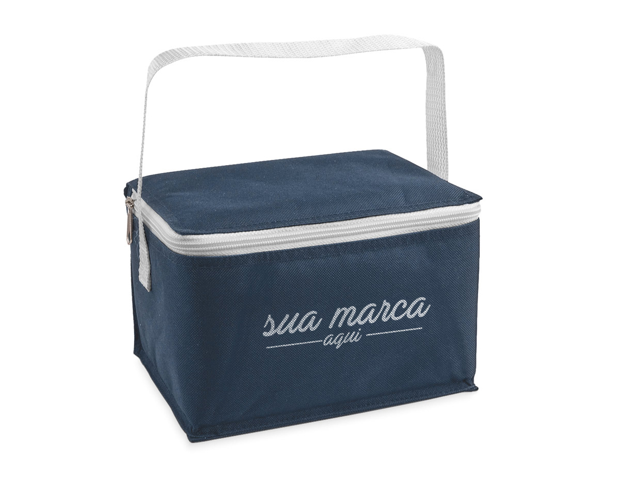 Bolsa térmica em 600D com capacidade até 3 litros. 200 x 140 x 125 mm