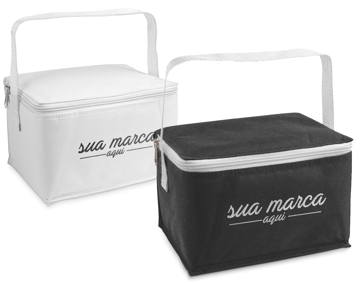 Bolsa térmica em 600D com capacidade até 3 litros. 200 x 140 x 125 mm
