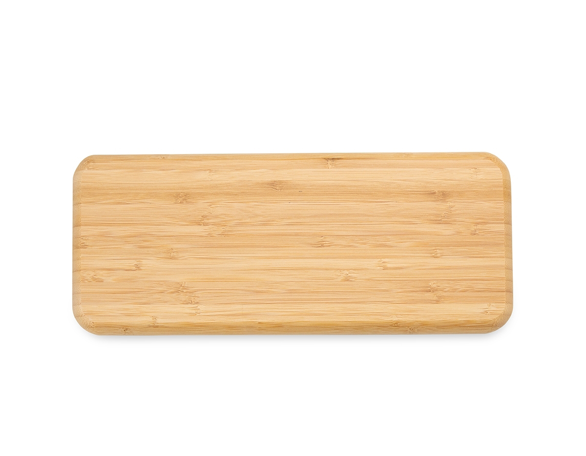 Petisqueira de bambu retangular 36 x 15