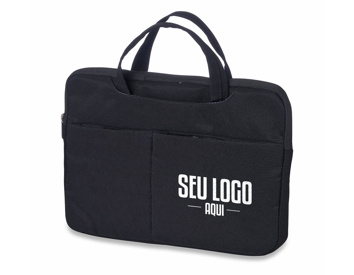 Pasta executiva para Tablet e Laptop de 13 polegadas a prova d’água. Confeccionada em poliéster a pasta tem o compartimento principal com o interior aveludado para maior proteção do notebook, além de 6 compartimentos externos e uma alça para encaixe em mala de viagem