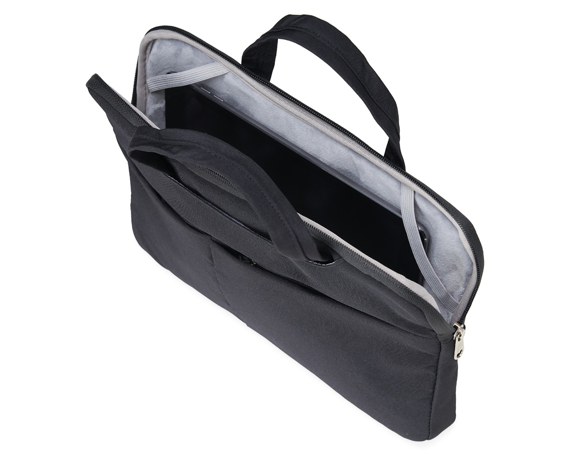 Pasta executiva para Tablet e Laptop de 13 polegadas a prova d’água. Confeccionada em poliéster a pasta tem o compartimento principal com o interior aveludado para maior proteção do notebook, além de 6 compartimentos externos e uma alça para encaixe em mala de viagem