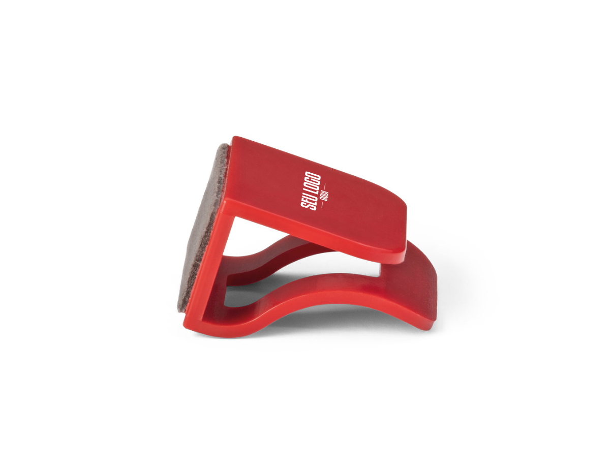 Protetor de webcam em formato clip com limpador de tela. Adequado para tablet e notebook