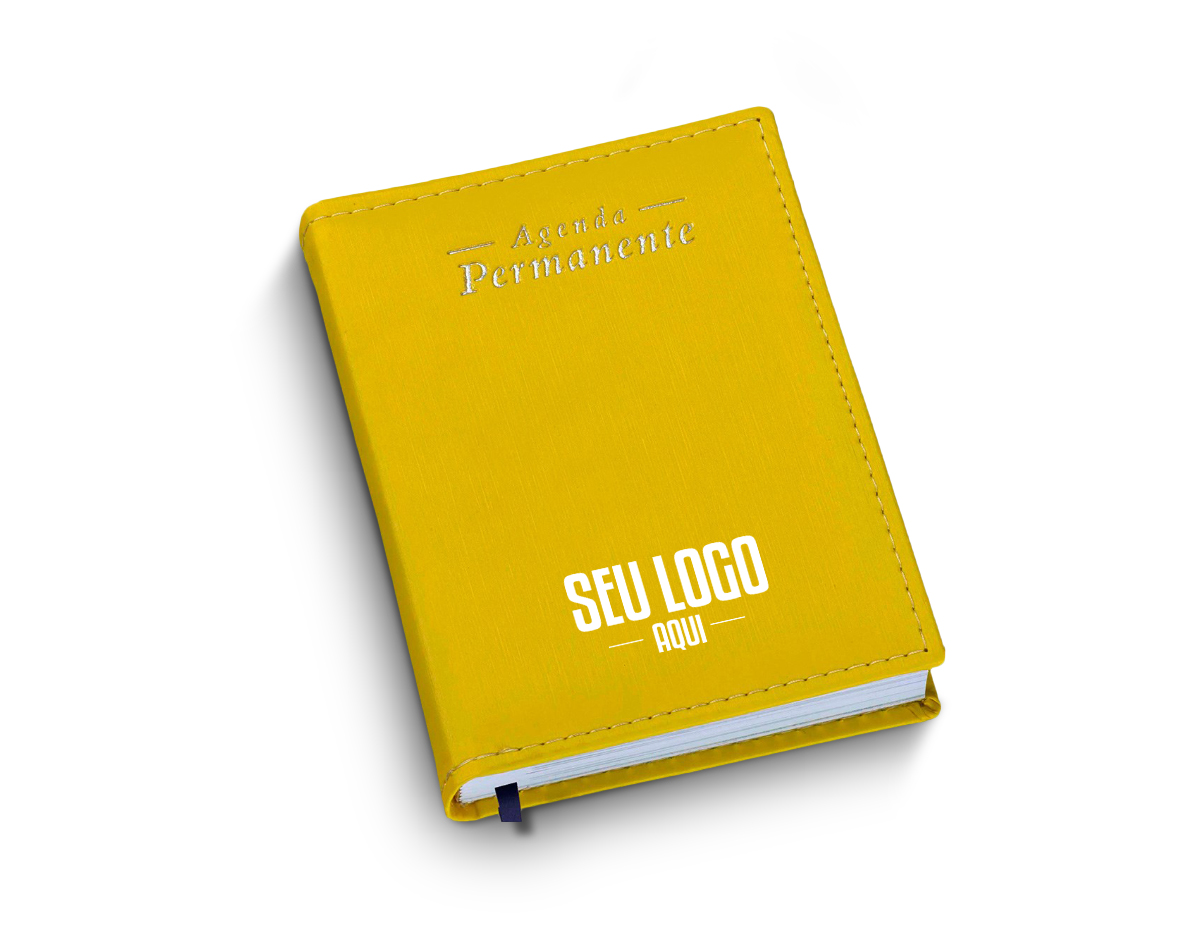 Agenda Compacta Permanente Metalizada Lisa Verde - Capa Couro Sintético - Miolo Permanente em Papel Off-set 63g - 1x1 cor - 384 páginas - Dados Pessoais - Contatos- Formato da Agenda: 110x155mm