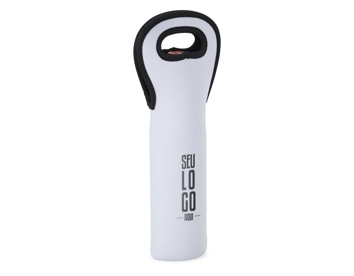 Porta garrafa em neoprene isotérmico.