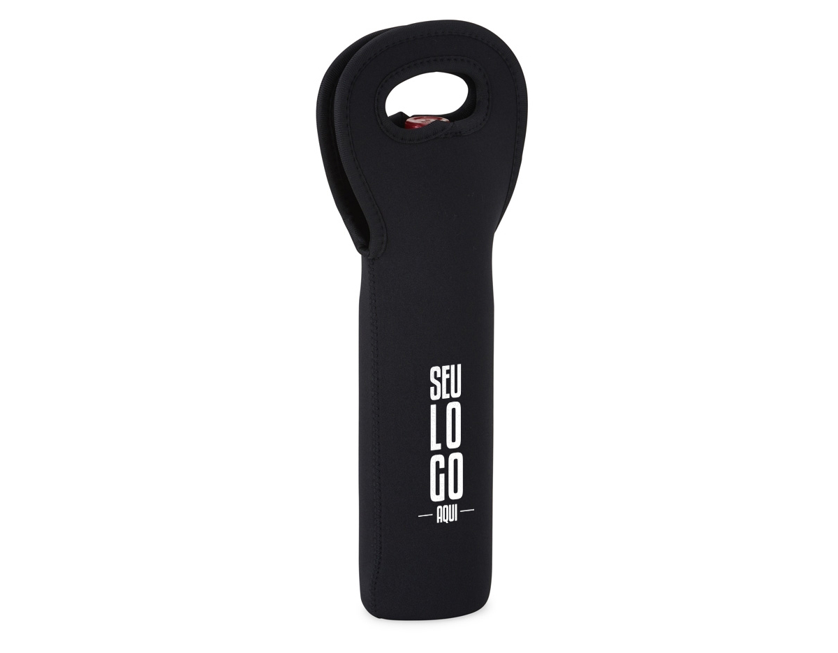 Porta garrafa em neoprene isotérmico.