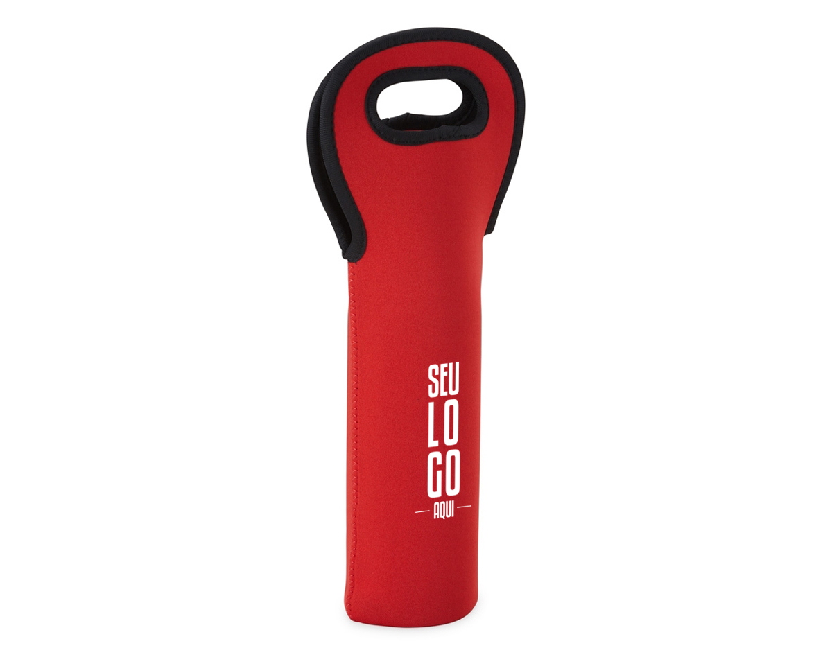 Porta garrafa em neoprene isotérmico.