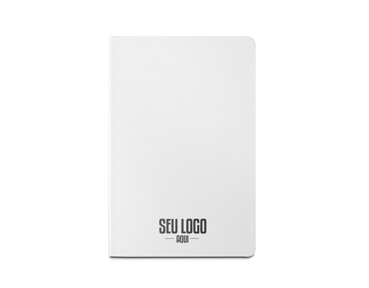 Caderno A5 resistente à água, com capa rígida em papel pedra. Contém 128 páginas pautadas (120g/m²) também em papel pedra. 150 x 210 mm
