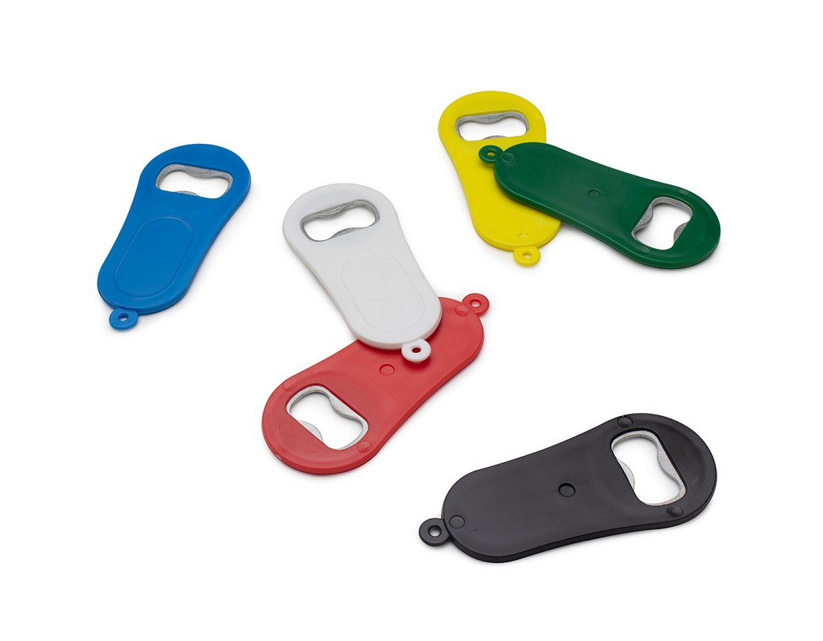 Abridor de garrafa plástico.