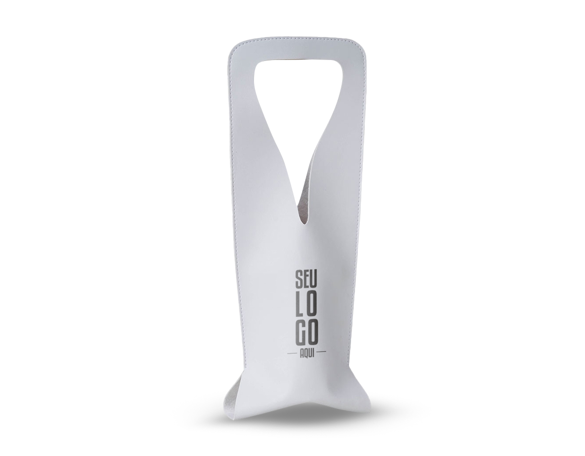 Estojo porta vinho em couro sintético bidim: elegante e funcional. Perfeito para transportar sua garrafa com segurança e estilo. Ideal para presentear ou para uso pessoal.
