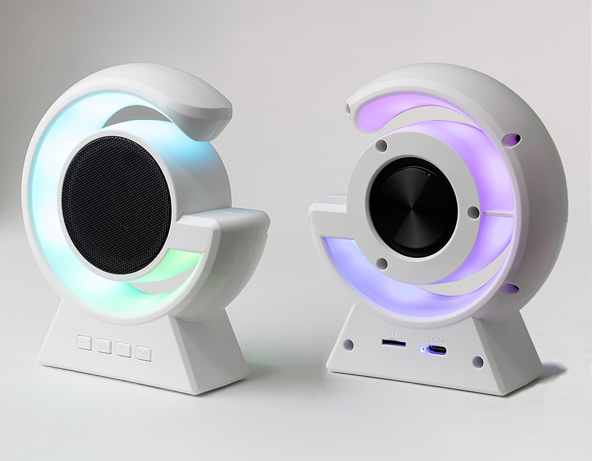 Uma inovação multifuncional, esta caixa de som integra o ambiente com sua luminária ajustável em 8 modos. Oferece conectividade Bluetooth, sintonizador FM e suporte para cartão MicroSD, proporcionando uma experiência sonora e visual personalizada.