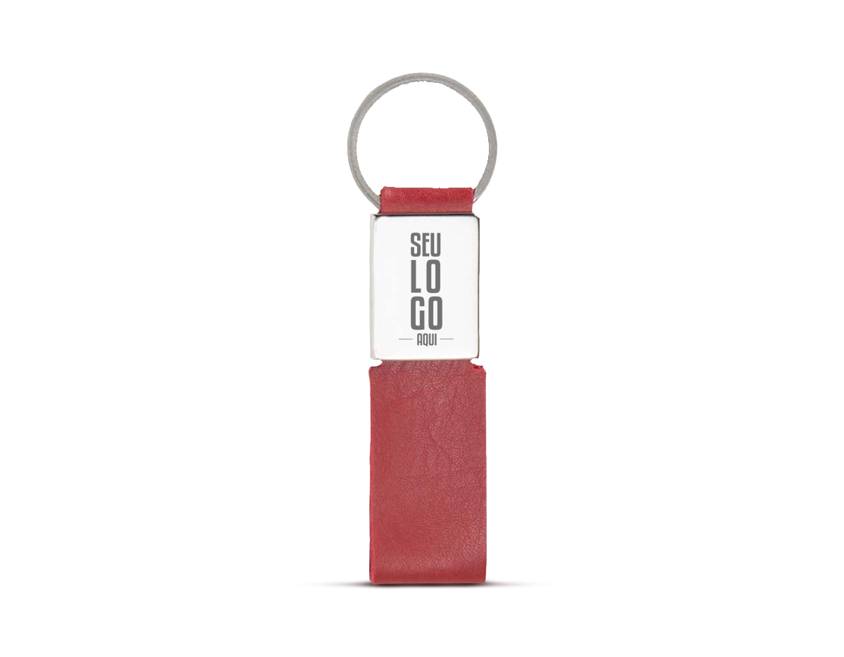 Este chaveiro é fabricado em metal e sua alça em couro sintético. Ideal para organizar suas chaves com estilo e facilidade.