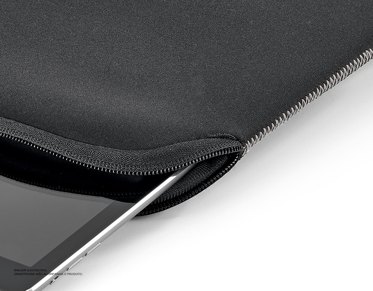 Bolsa em soft shell de alta densidade para tablet de 7'', medindo 152 x 218 mm. Oferece proteção robusta e leve para seu dispositivo, ideal para uso diário ou em viagens.