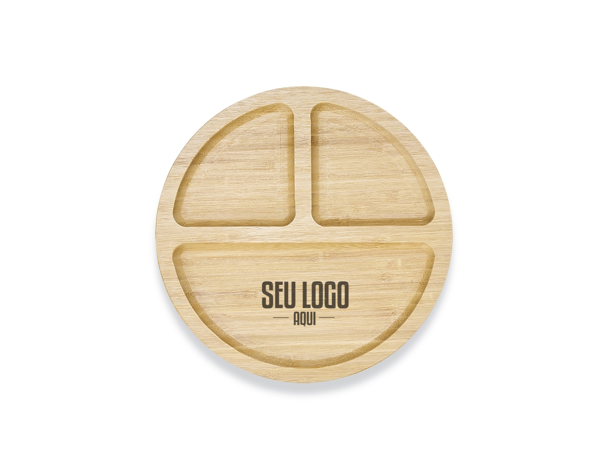 A petisqueira de bambu pequena com 3 divisórias é uma escolha prática para servir petiscos de maneira organizada. Feita de bambu sustentável, oferece uma opção eco-friendly para suas refeições. Ideal para compartilhar pequenas porções com estilo e praticidade.