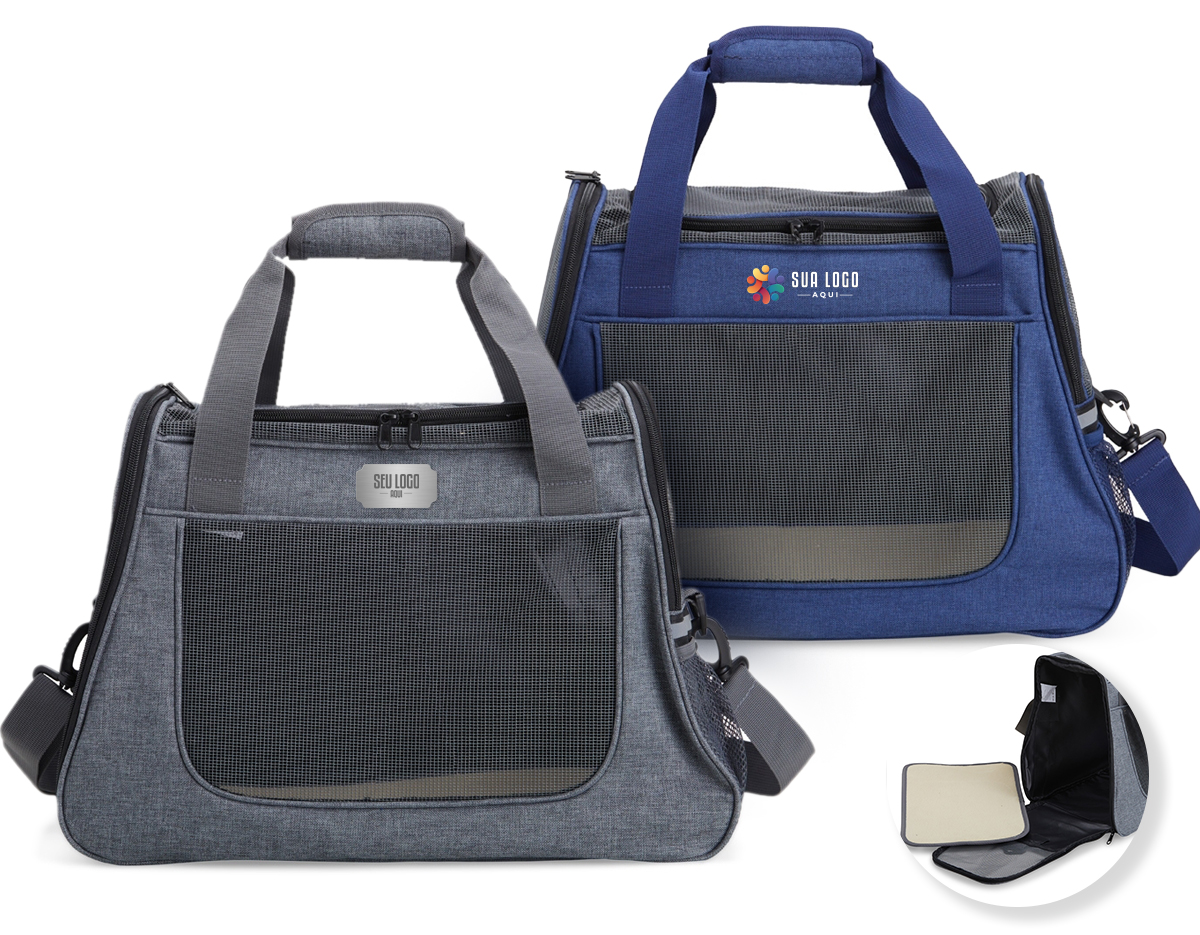 Bolsa para transporte de pets, confeccionada em tecido Oxford com bolso lateral. Seu tapete dupla face, com uma camada aveludada, foi projetado para proporcionar o máximo conforto ao pet. Equipada com telas respiráveis em nylon, esta bolsa apresenta uma abertura superior e duas aberturas laterais com faixas refletivas, sendo uma delas com abertura completa, permitindo uma experiência de transporte arejada, com entrada e saída prática para o pet. As alças de mão, estrategicamente equipadas com suporte para junção, garantem conforto durante o transporte manual, enquanto a alça transversal proporciona um transporte ergonômico com distribuição mais eficiente do peso.