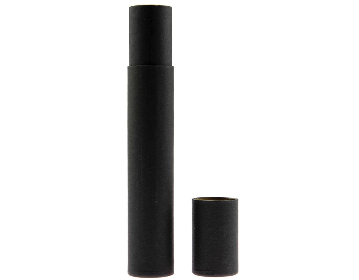 Estojo tubo de papelão para 1 caneta. Obs: não contém espuma no interior do tubo. Imagem de caneta meramente ilustrativa.